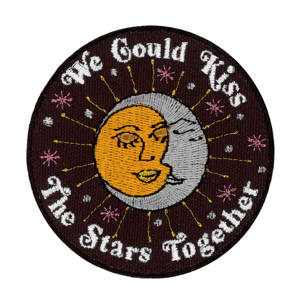 Kiss The Stars Embroidered Patch