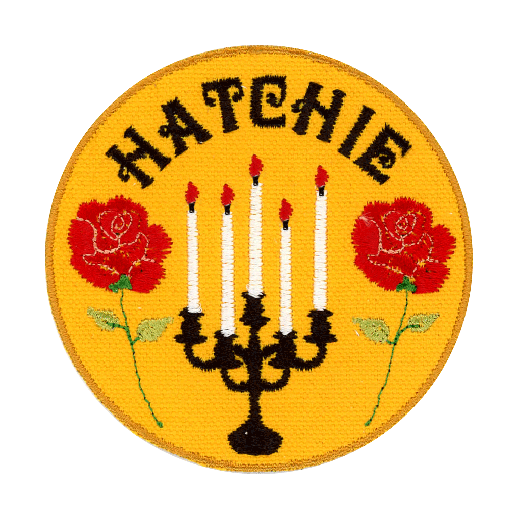 Yellow Rose Embroidered Patch